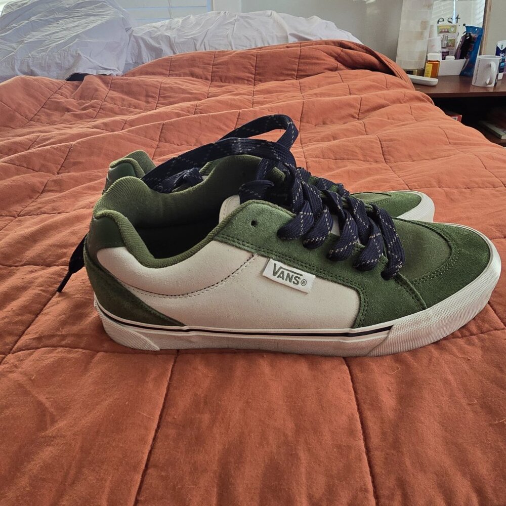 Vans Skate Sneakers Green Suede Retro Skate